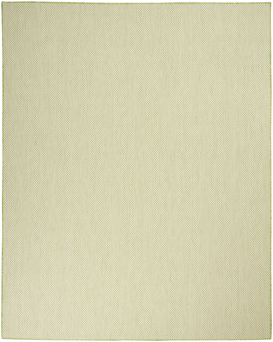 Nourison Courtyard 8' x 10' Ivory Green Modern Rug