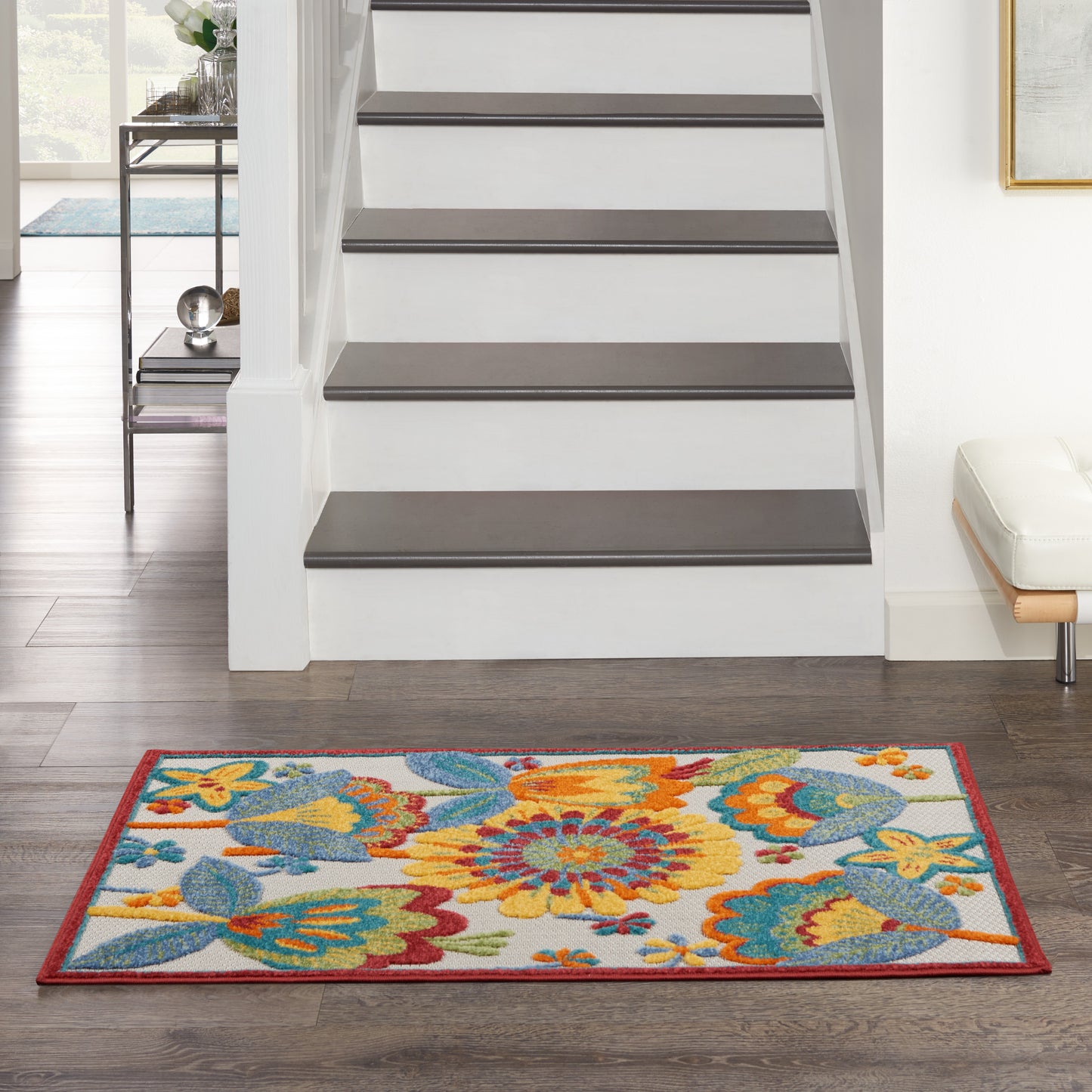 Nourison Aloha 2'8" x 4' Multicolor Contemporary Rug