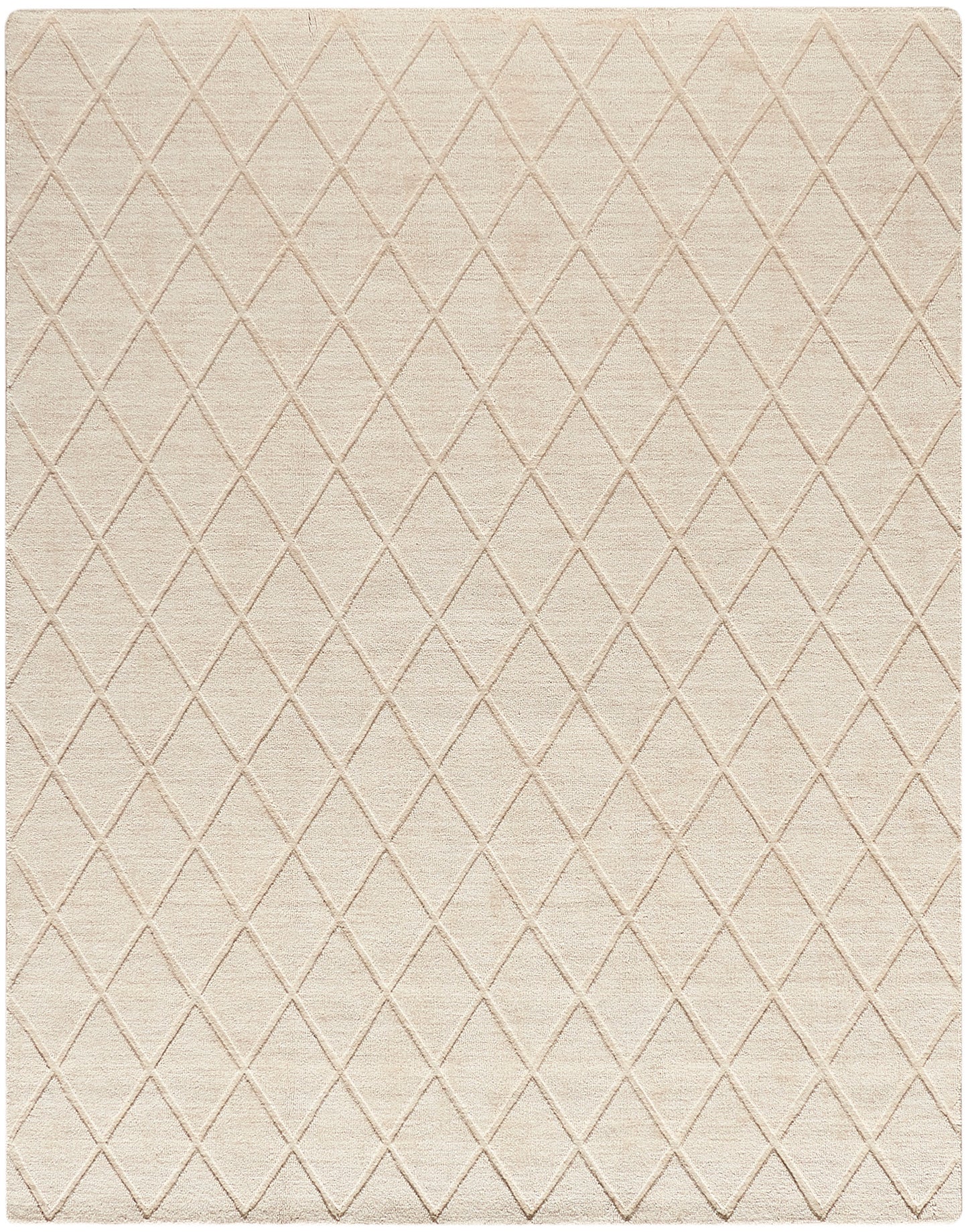 Nourison Wool Haven 7'9" x 9'9" Ivory Modern Indoor Rug