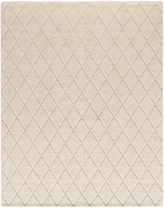 Nourison Wool Haven 7'9" x 9'9" Ivory Modern Indoor Rug