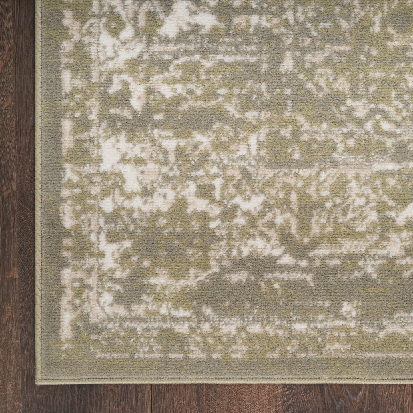 Nourison Grafix 2' x 4' Olive Vintage Indoor Rug