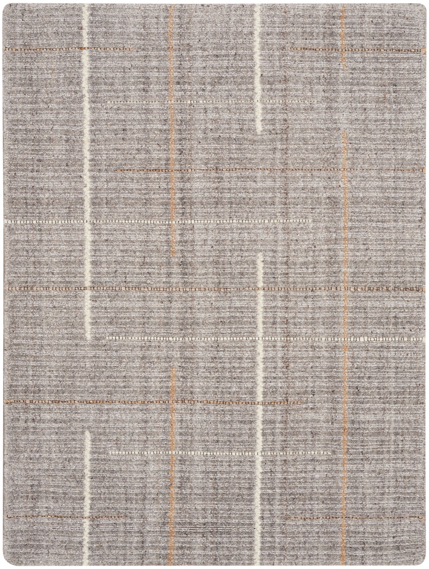 Calvin Klein CK041 Architectura 2' x 3' Grey Farmhouse Indoor Rug