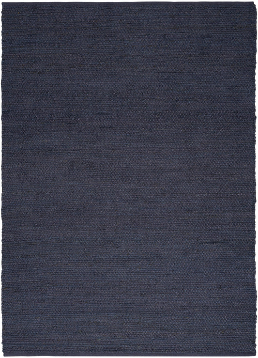 Nourison Natural Jute 5' x 7' Navy Farmhouse Indoor Rug