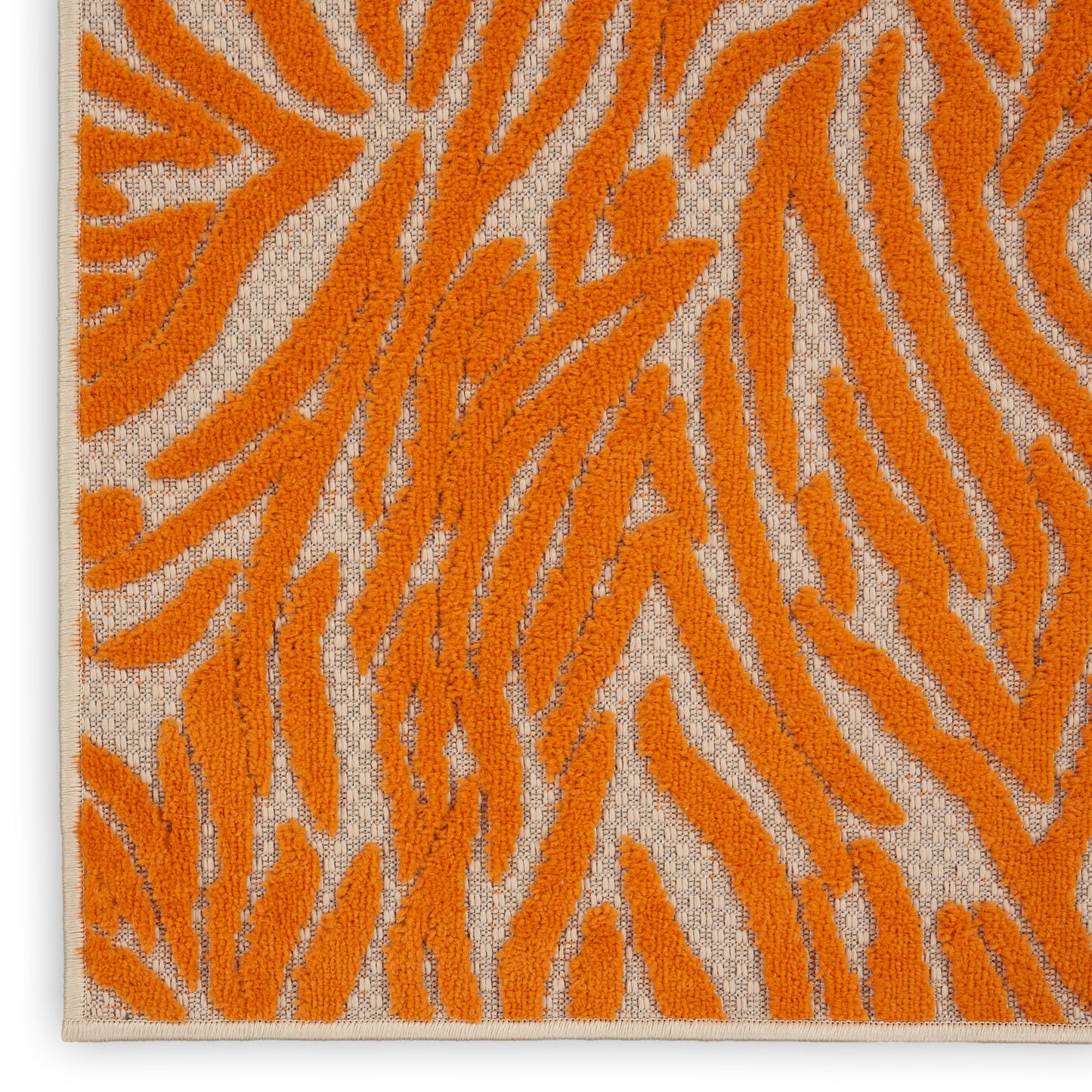 Nourison Aloha 2'8" x 4' Orange Contemporary Rug