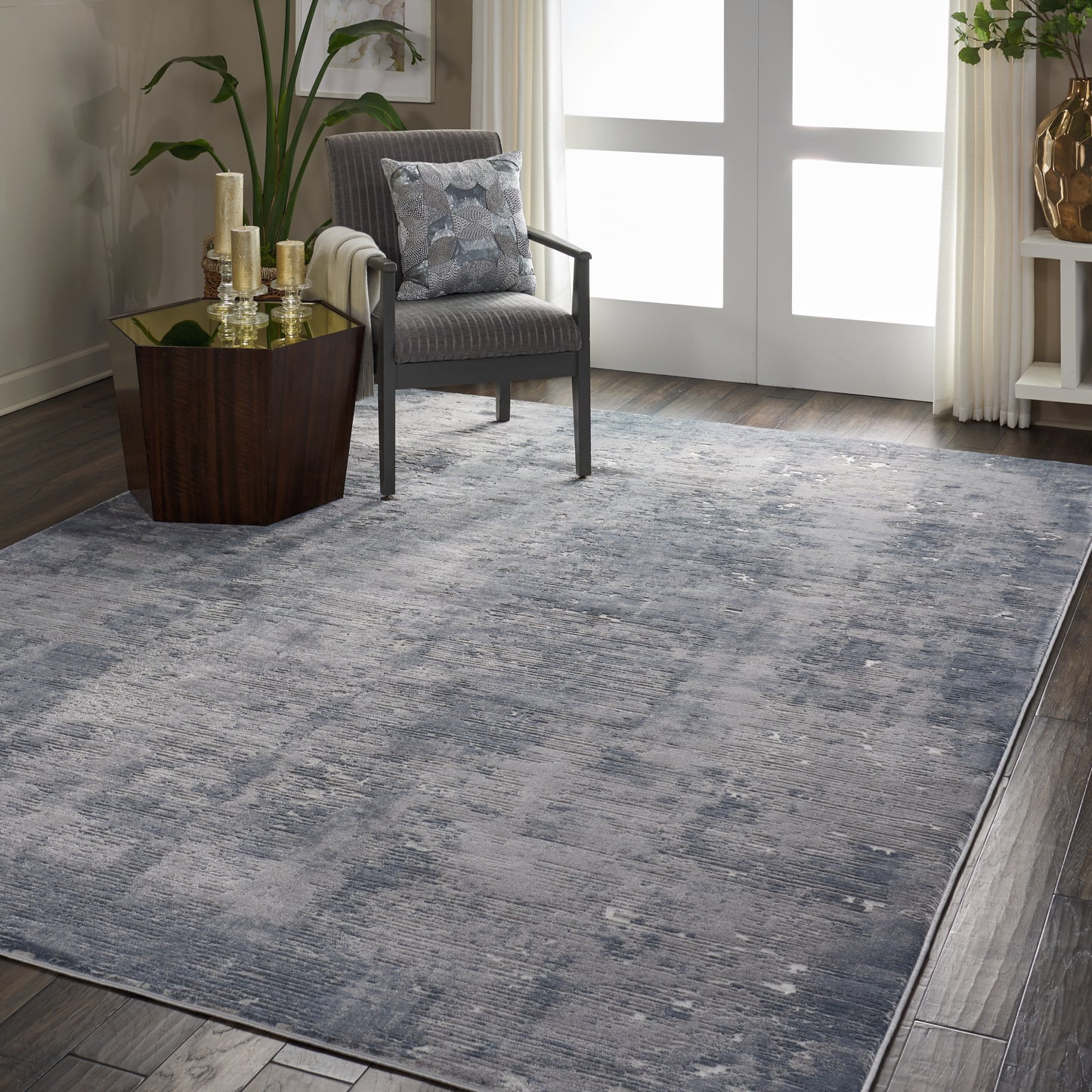 Nourison Rustic Textures 9'3" x 12'9" Grey Modern Indoor Rug