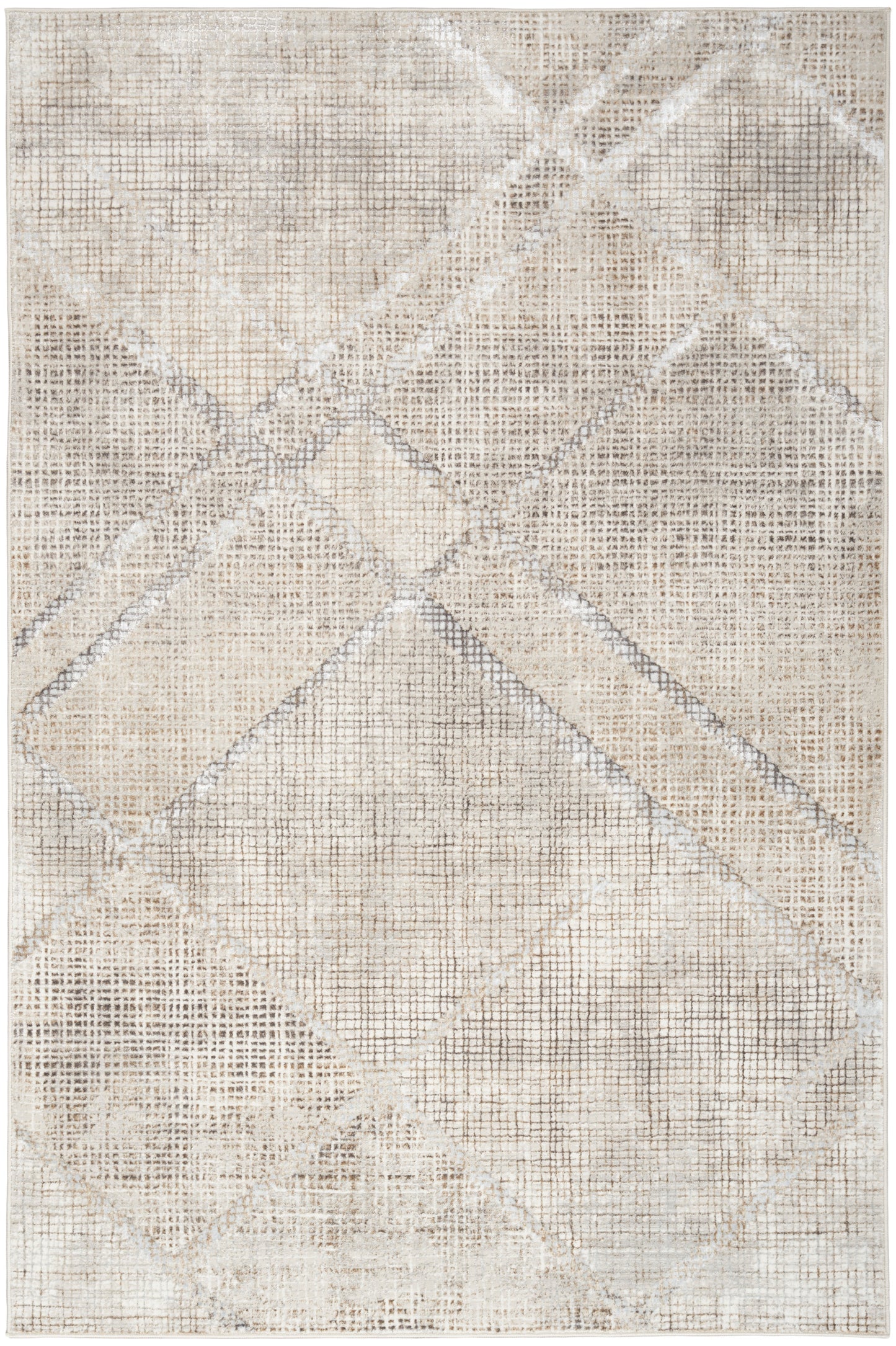 Inspire Me! Home Décor Iliana 3'11" x 5'11" Grey Modern Indoor Rug