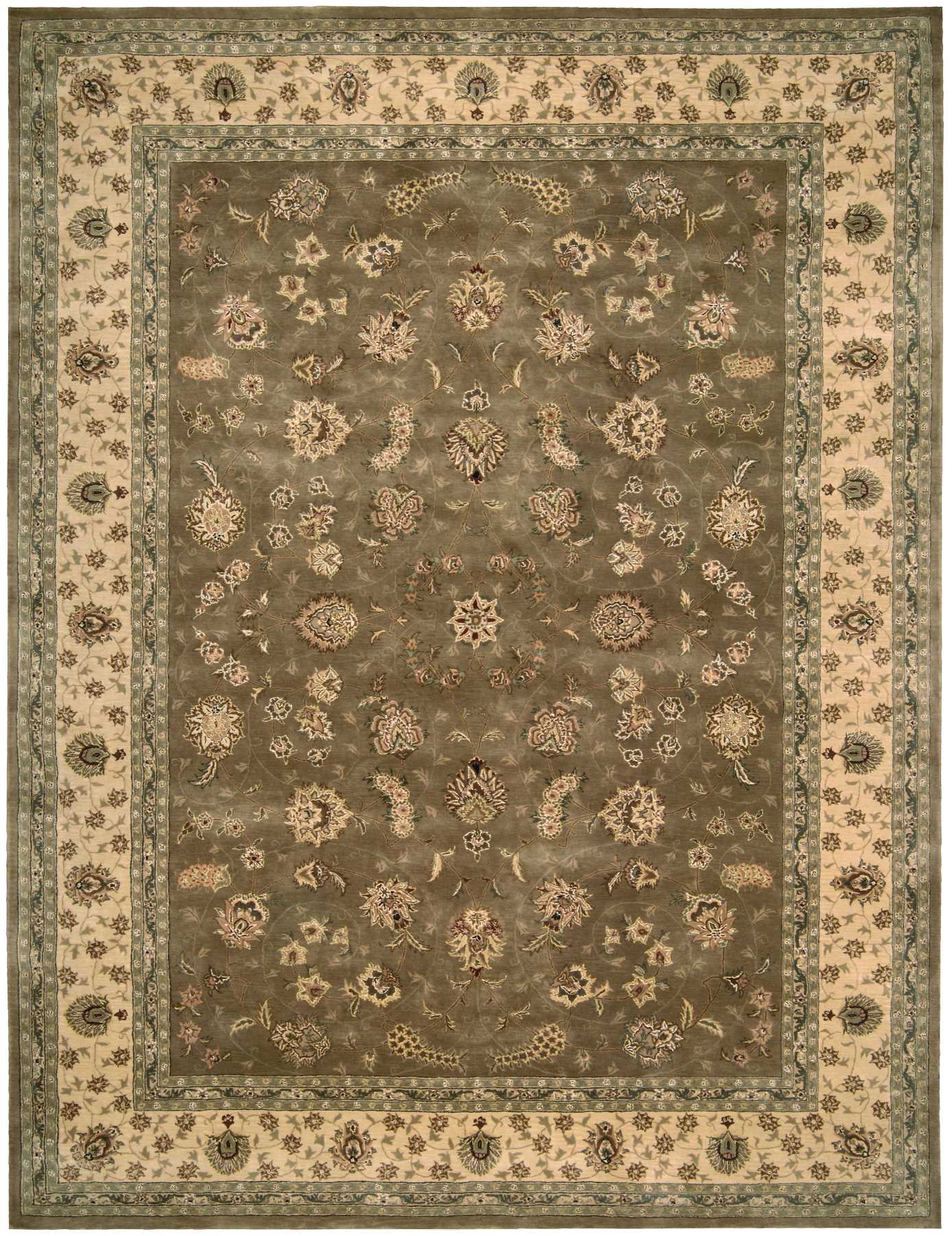 Nourison Nourison 2000 9'9" x 13'9" Olive Traditional Indoor Rug