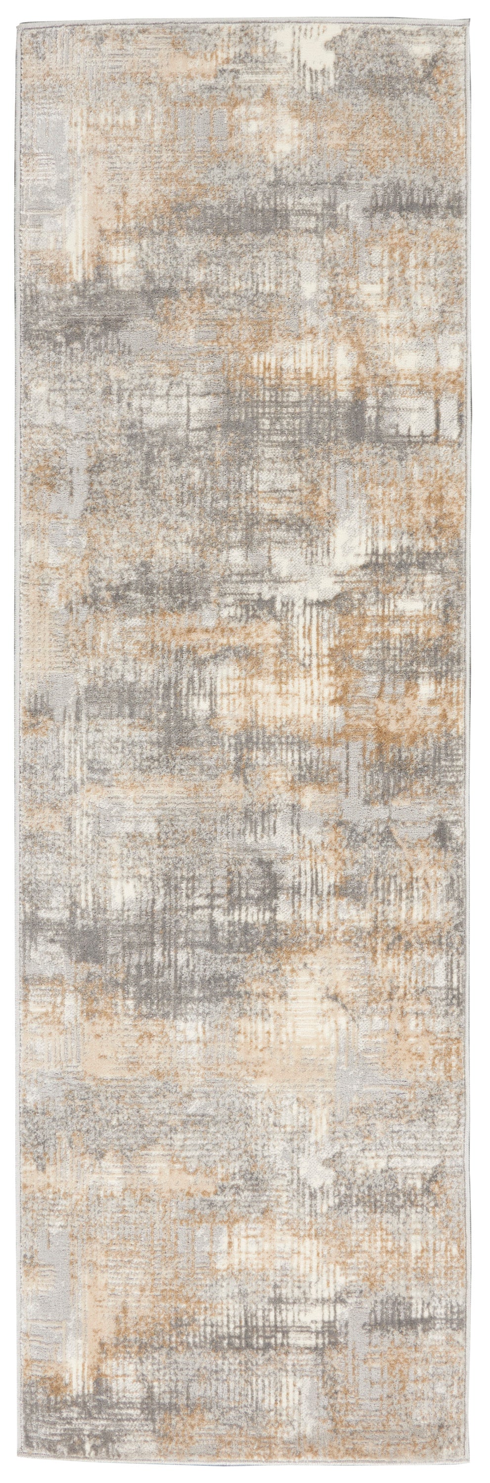 Calvin Klein CK950 Rush 2'3" x 7'3" Grey Beige Modern Indoor Rug