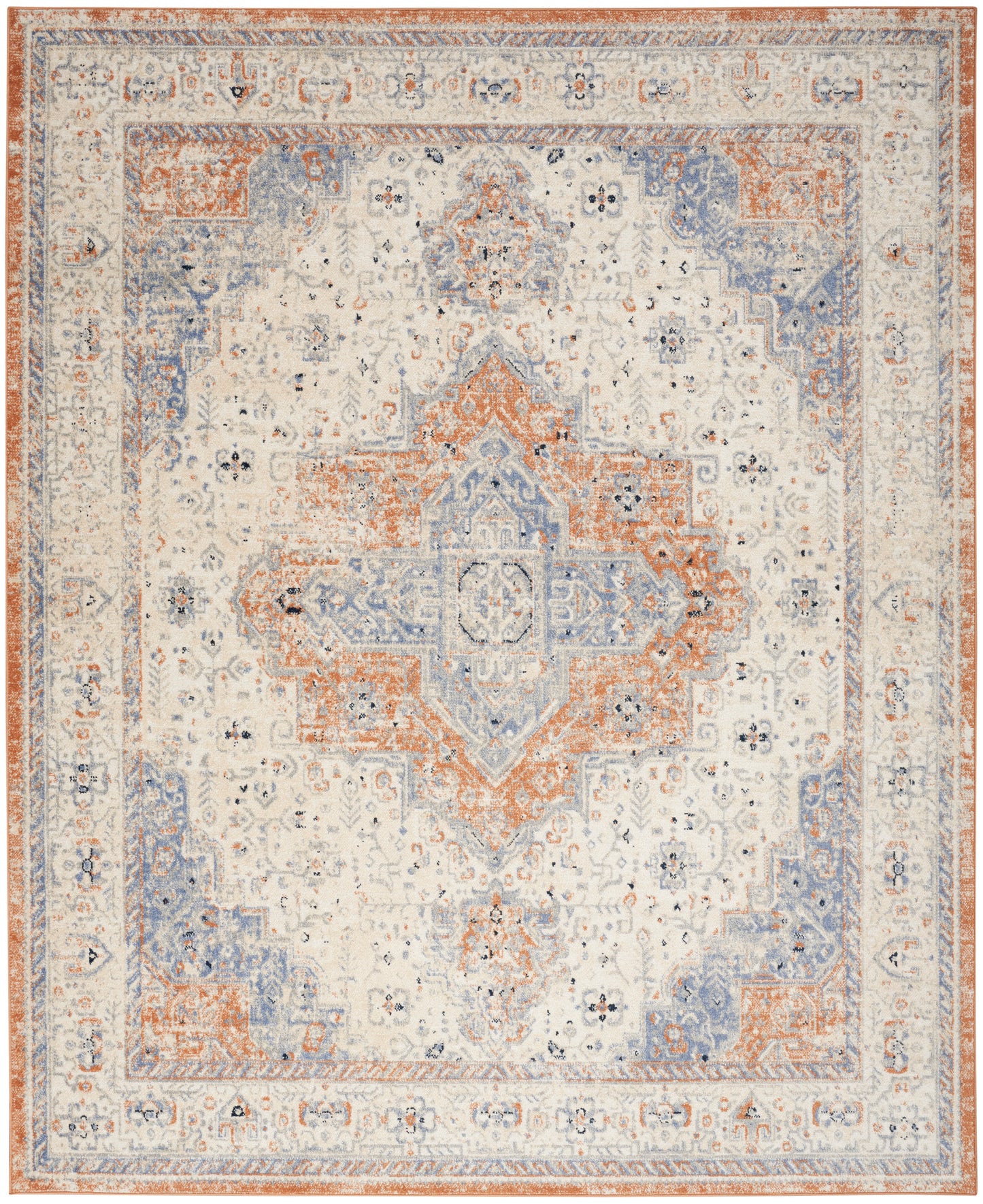 Nourison Nourison Essentials Persian 8' x 10' Beige Blue Vintage Rug