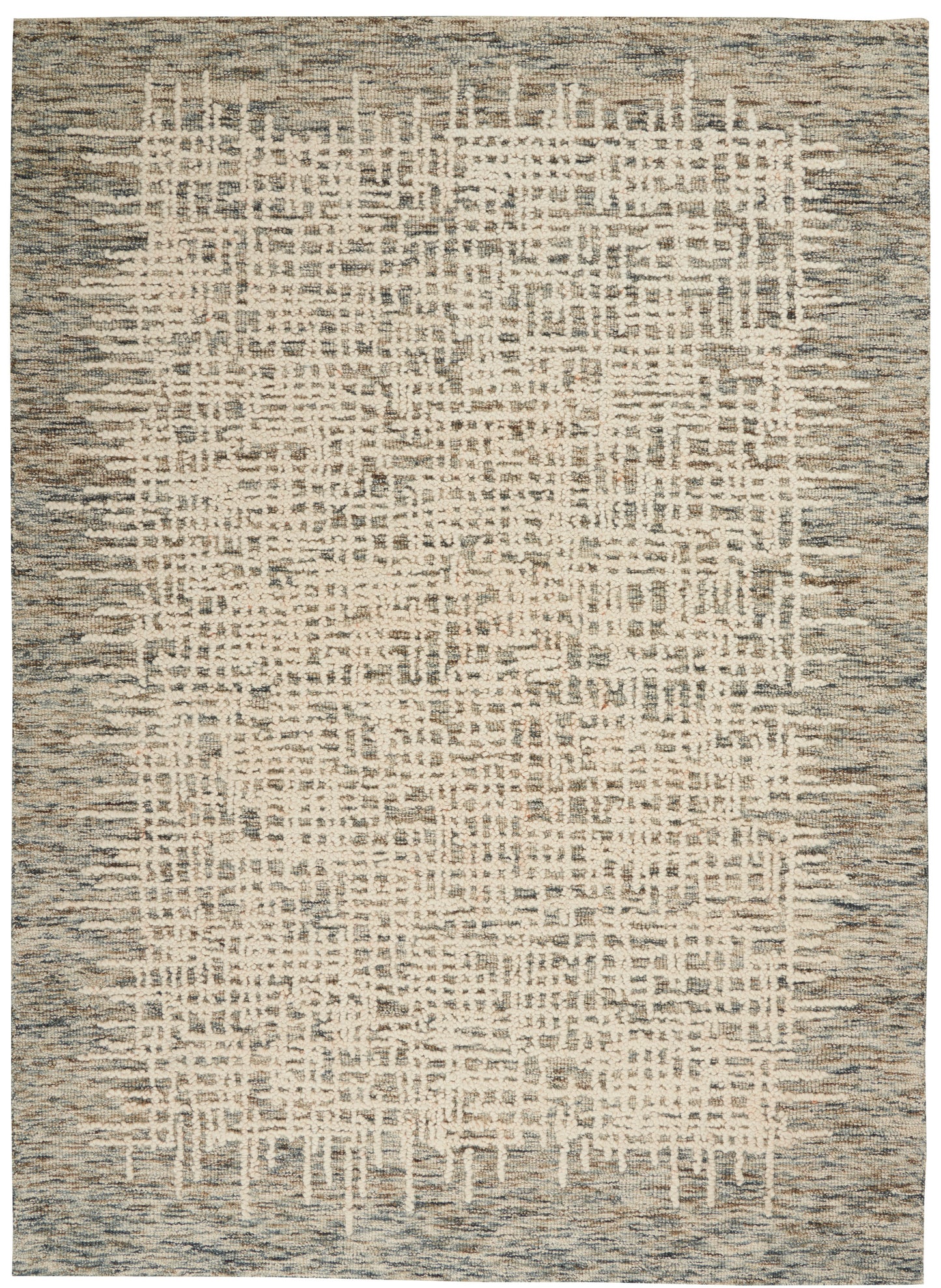 Nourison Colorado 3'9" x 5'9" Ivory Multicolor Rustic Indoor Rug