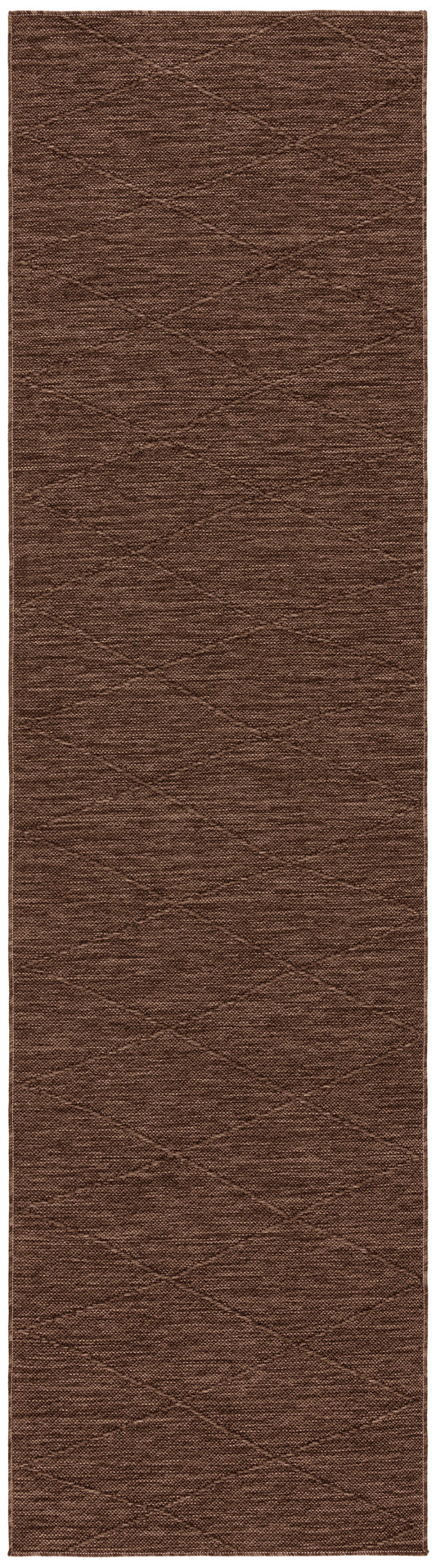 Nourison Washable Solutions 2'2" x 8' Mocha Modern Rug