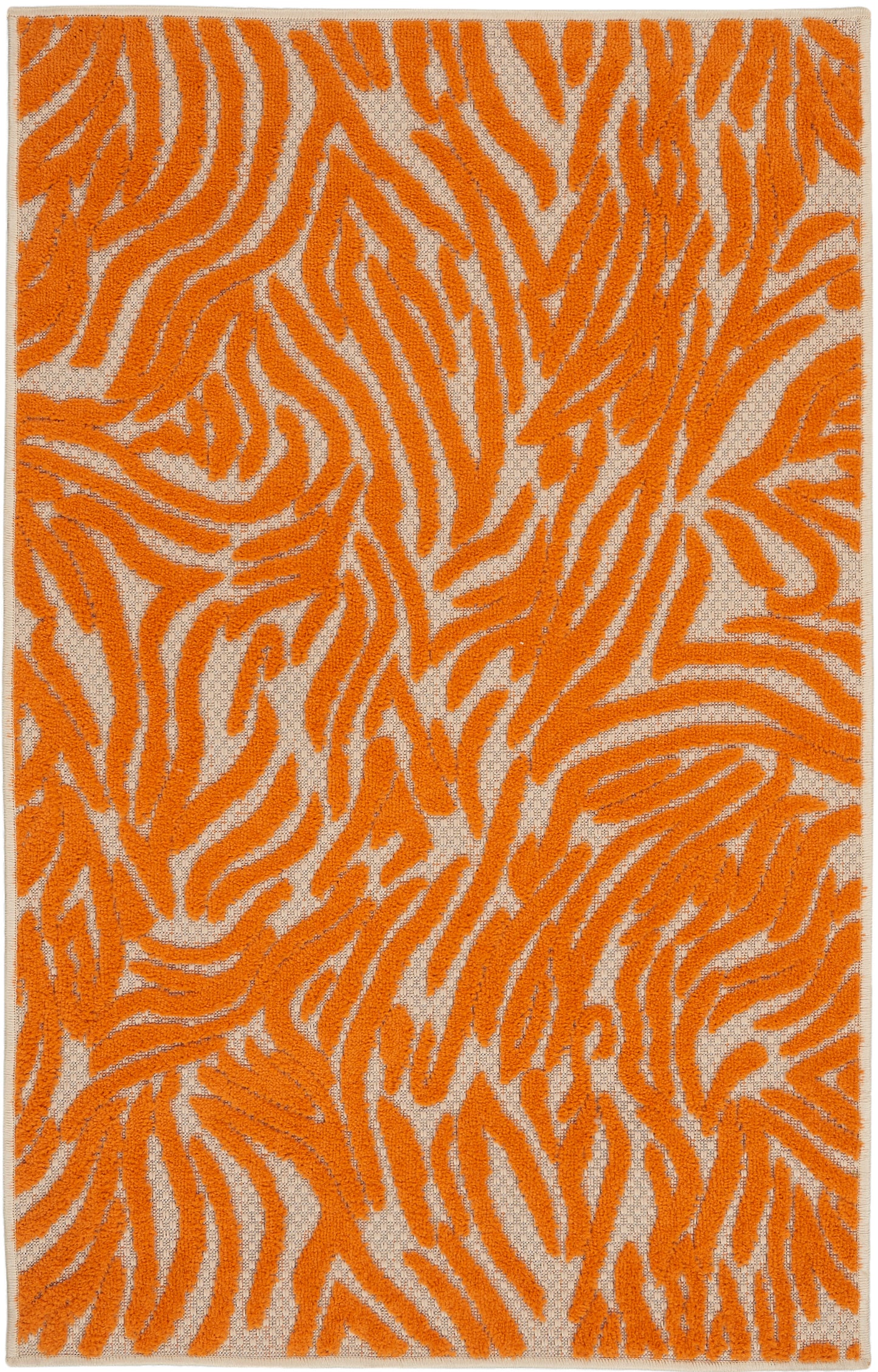 Nourison Aloha 2'8" x 4' Orange Contemporary Rug