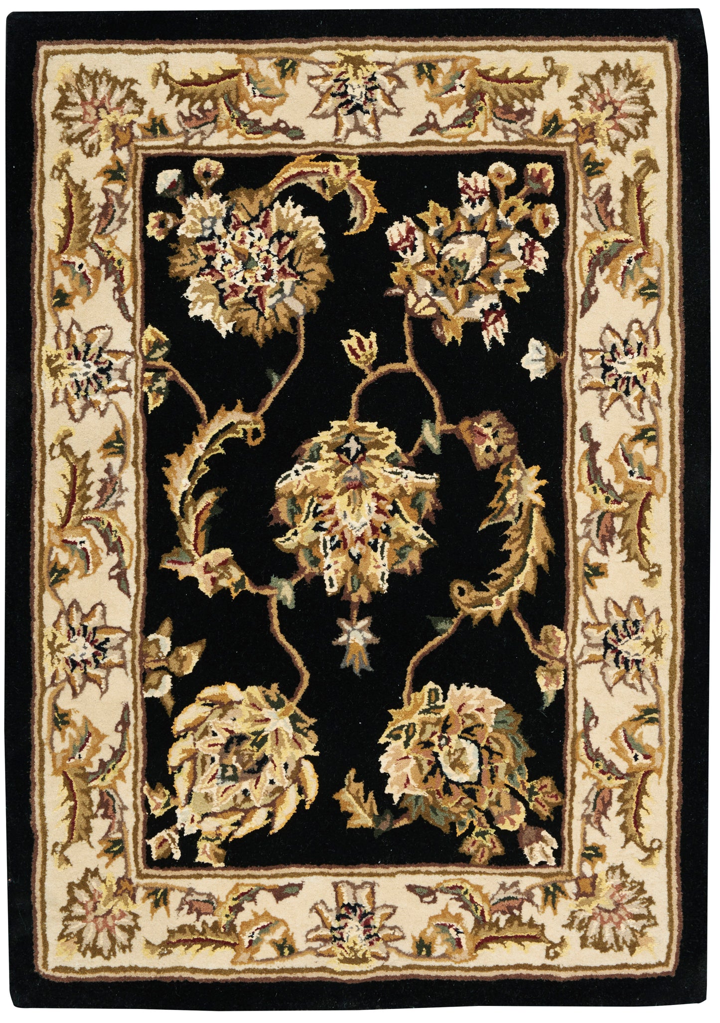 Nourison Nourison 2000 2' x 3' Black Traditional Indoor Rug