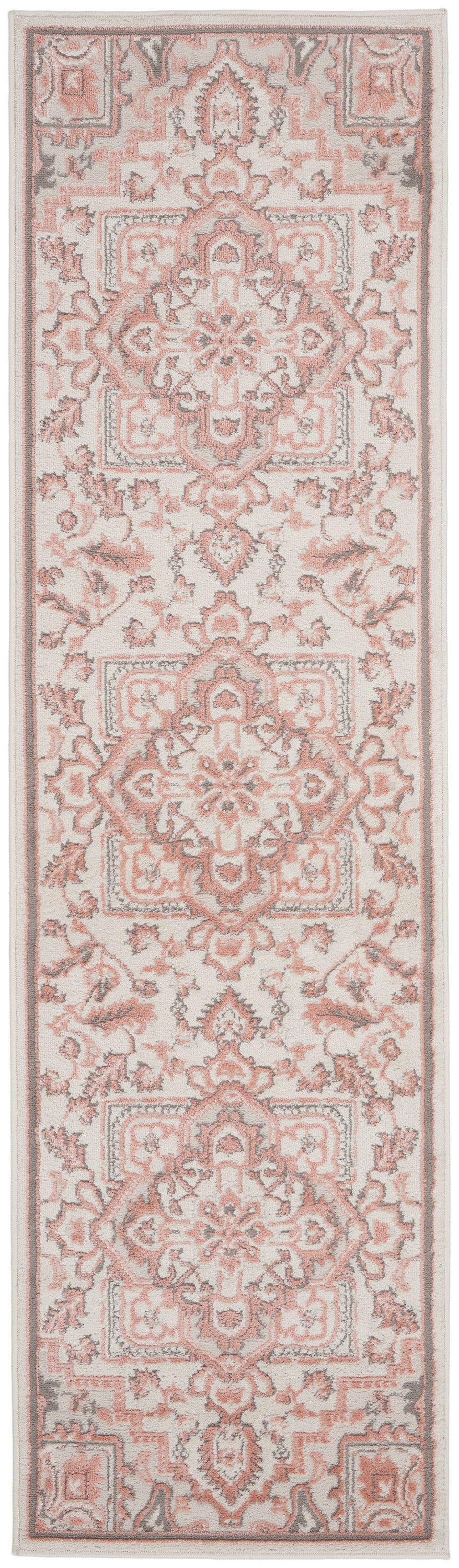 Nourison Elation 2'3" x 7'6" Ivory Brick Bohemian Indoor Rug