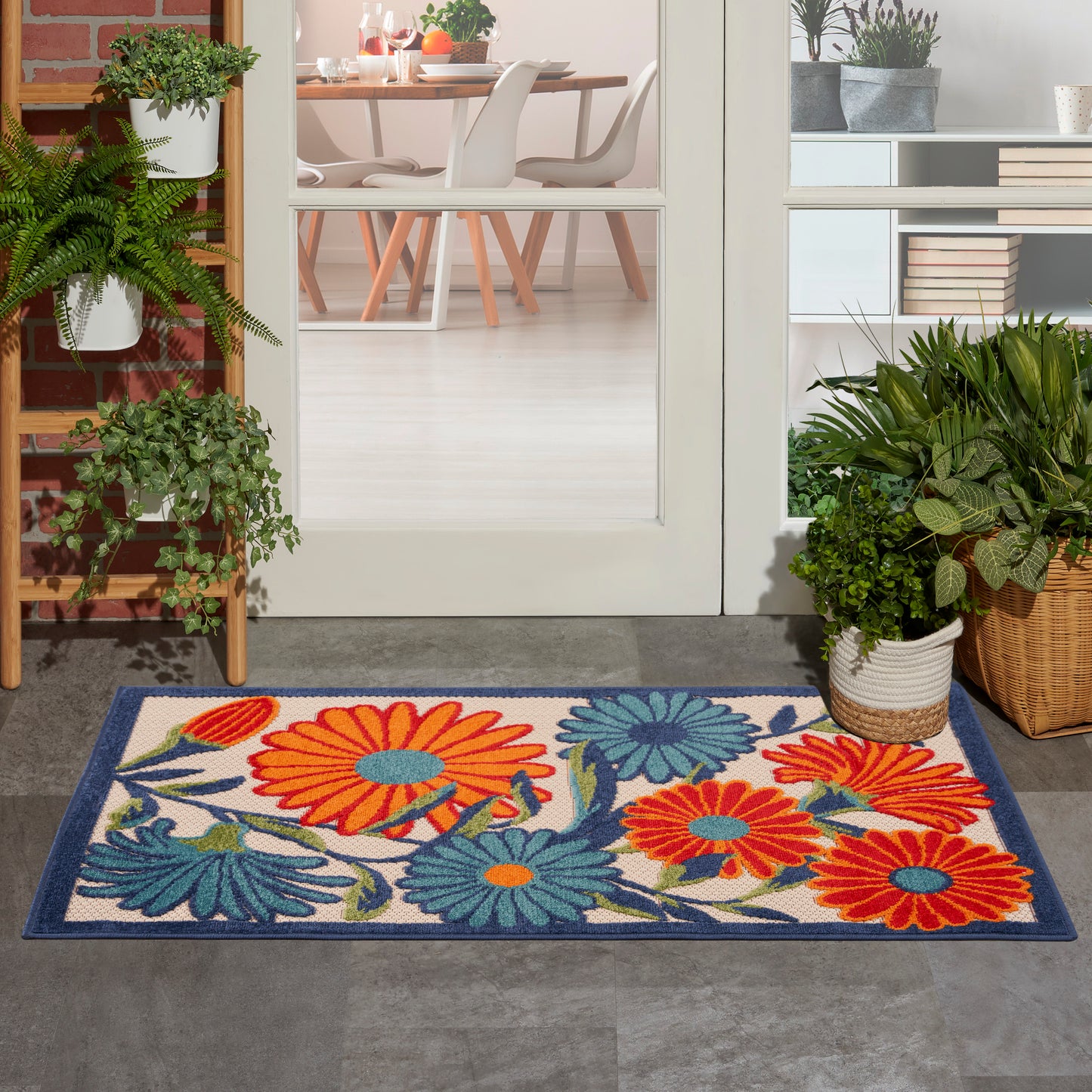 Nourison Aloha 2'8" x 4' Multicolor Contemporary Rug