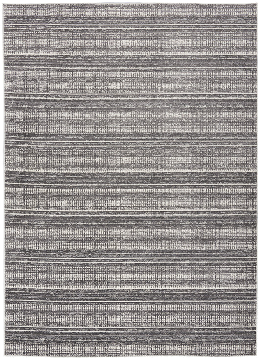 Calvin Klein CK011 Verdant 5'3" x 7'3" Charcoal Ivory Modern Indoor Rug