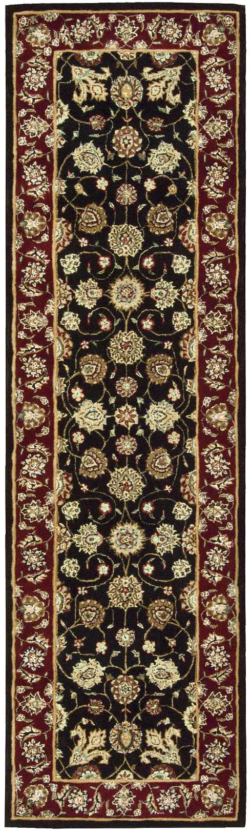 Nourison Nourison 2000 2'3" x 8' Black Traditional Indoor Rug