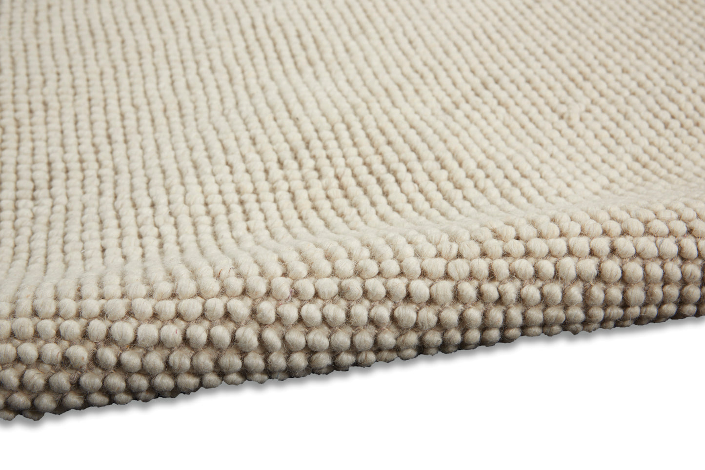 Calvin Klein Textured Dots 5'3" x 7'3" Cream Beach Indoor Rug