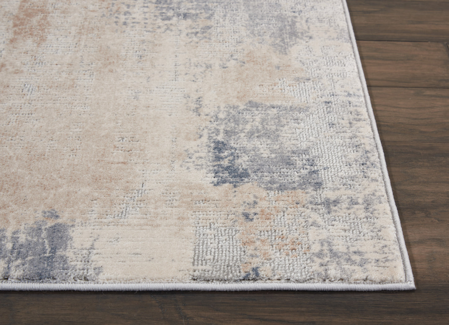 Nourison Rustic Textures 2'2" x 7'6" Beige Grey Modern Indoor Rug