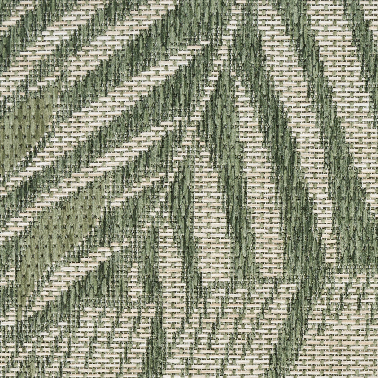 Nourison Garden Oasis 5' x 7' Green Ivory Outdoor Rug