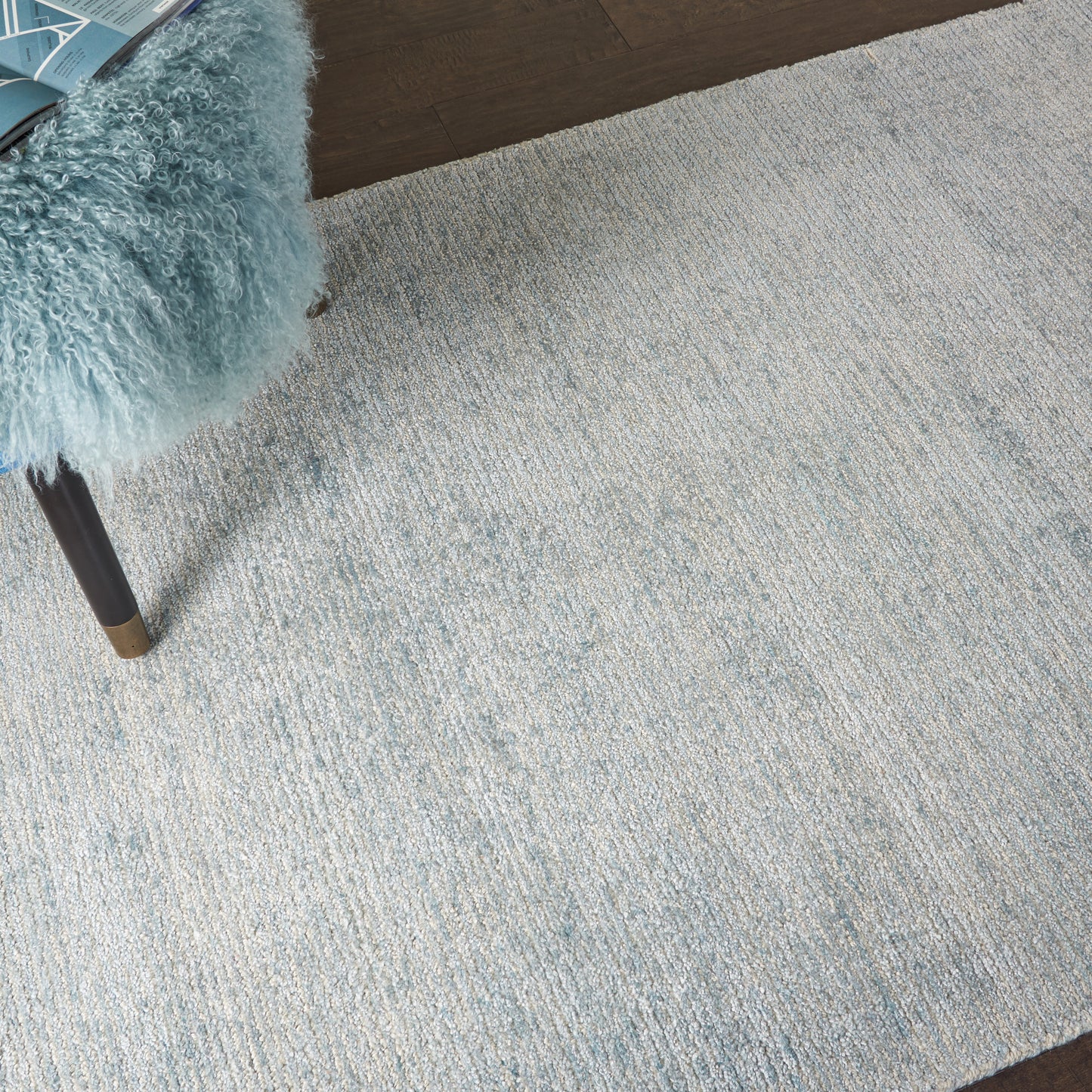 Nourison Weston 3'9" x 5'9" Aquamarine Modern Indoor Rug