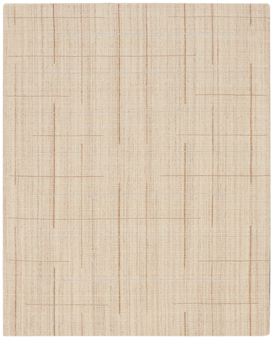 Calvin Klein CK041 Architectura 5'3" x 7'3" Natural Farmhouse Indoor Rug