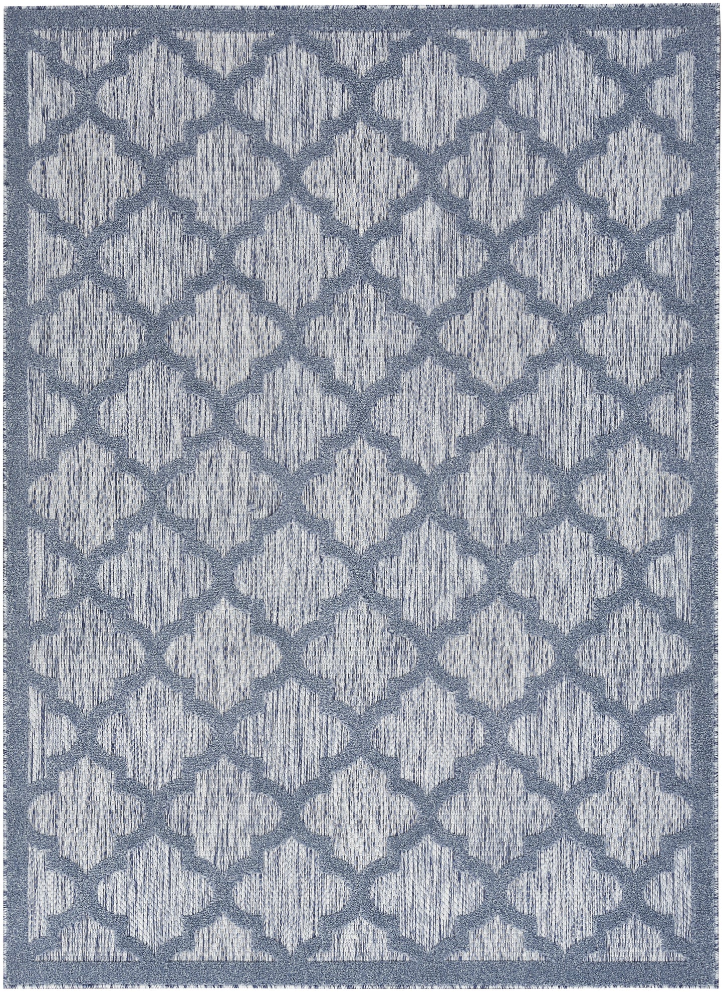 Nourison Easy Care 4' x 6' Denim Blue Modern Rug