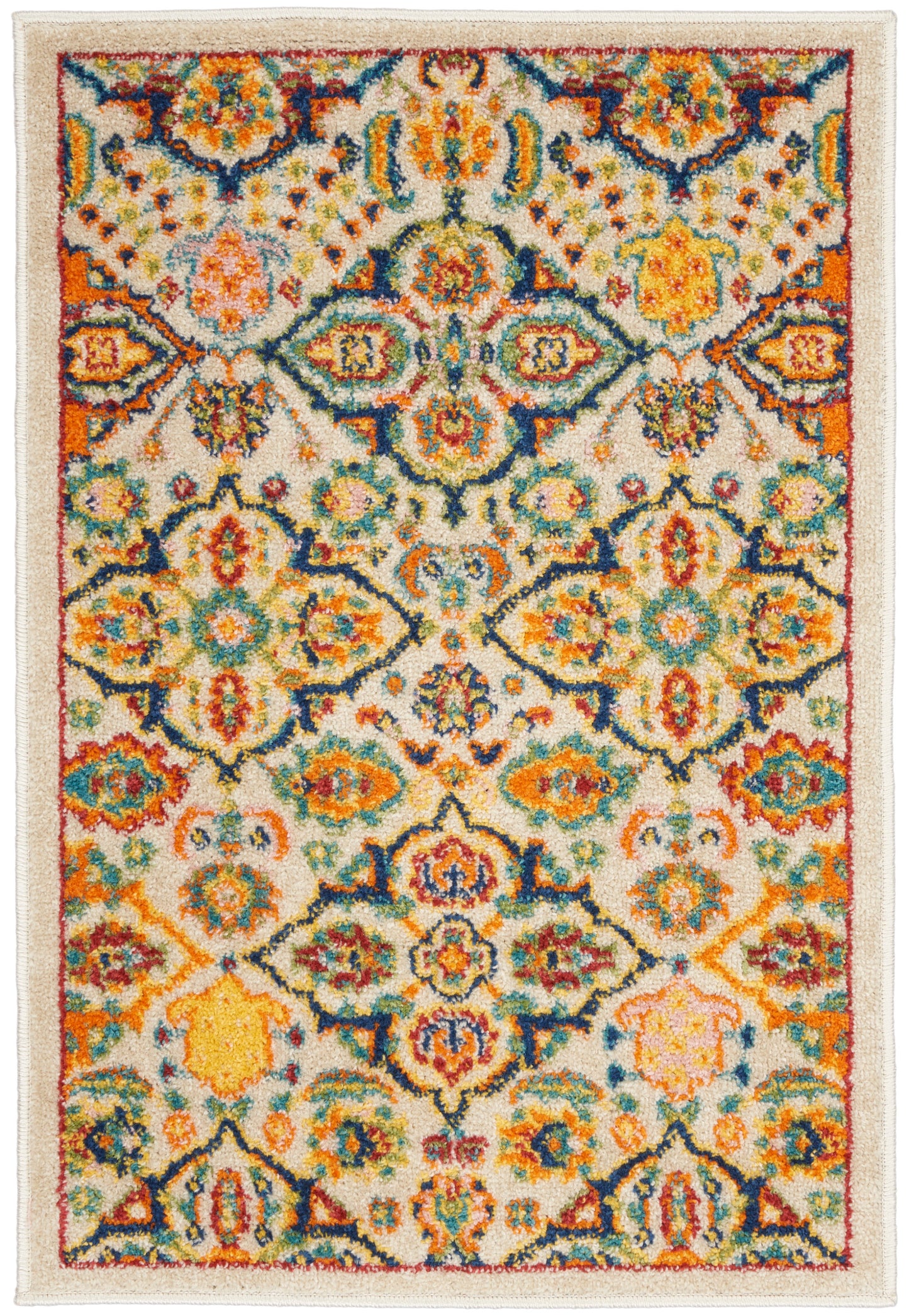 Nourison Allur 2' x 3' Ivory Multicolor Bohemian Indoor Rug