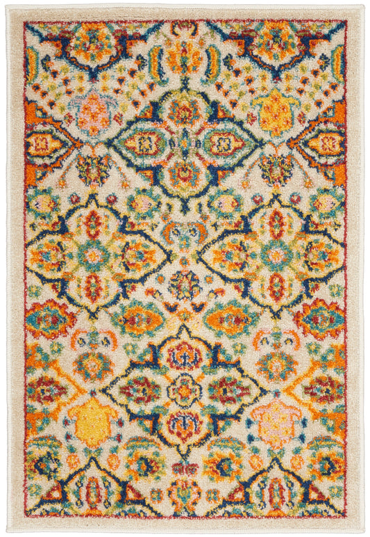 Nourison Allur 2' x 3' Ivory Multicolor Bohemian Indoor Rug