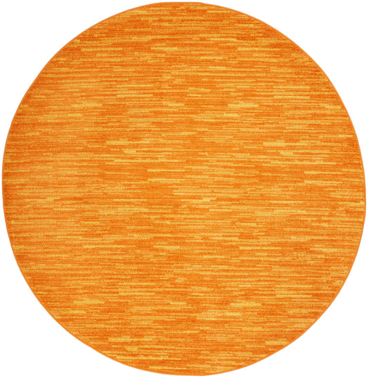 Nourison Nourison Essentials 6' x Round Sunburst Outdoor Rug