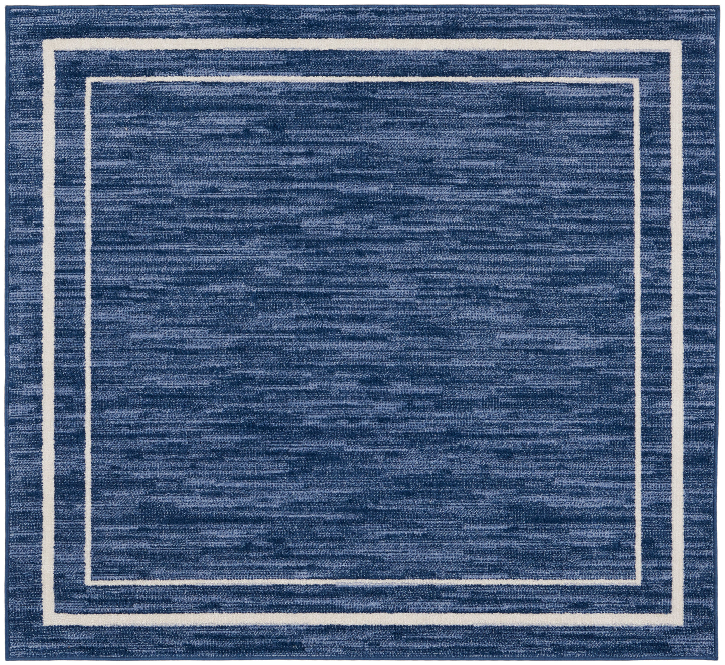 Nourison Nourison Essentials 5' x Square Navy/Ivory Contemporary Rug