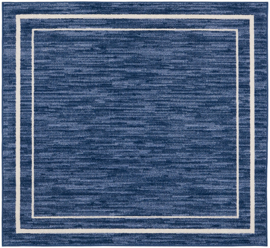 Nourison Nourison Essentials 5' x Square Navy/Ivory Contemporary Rug