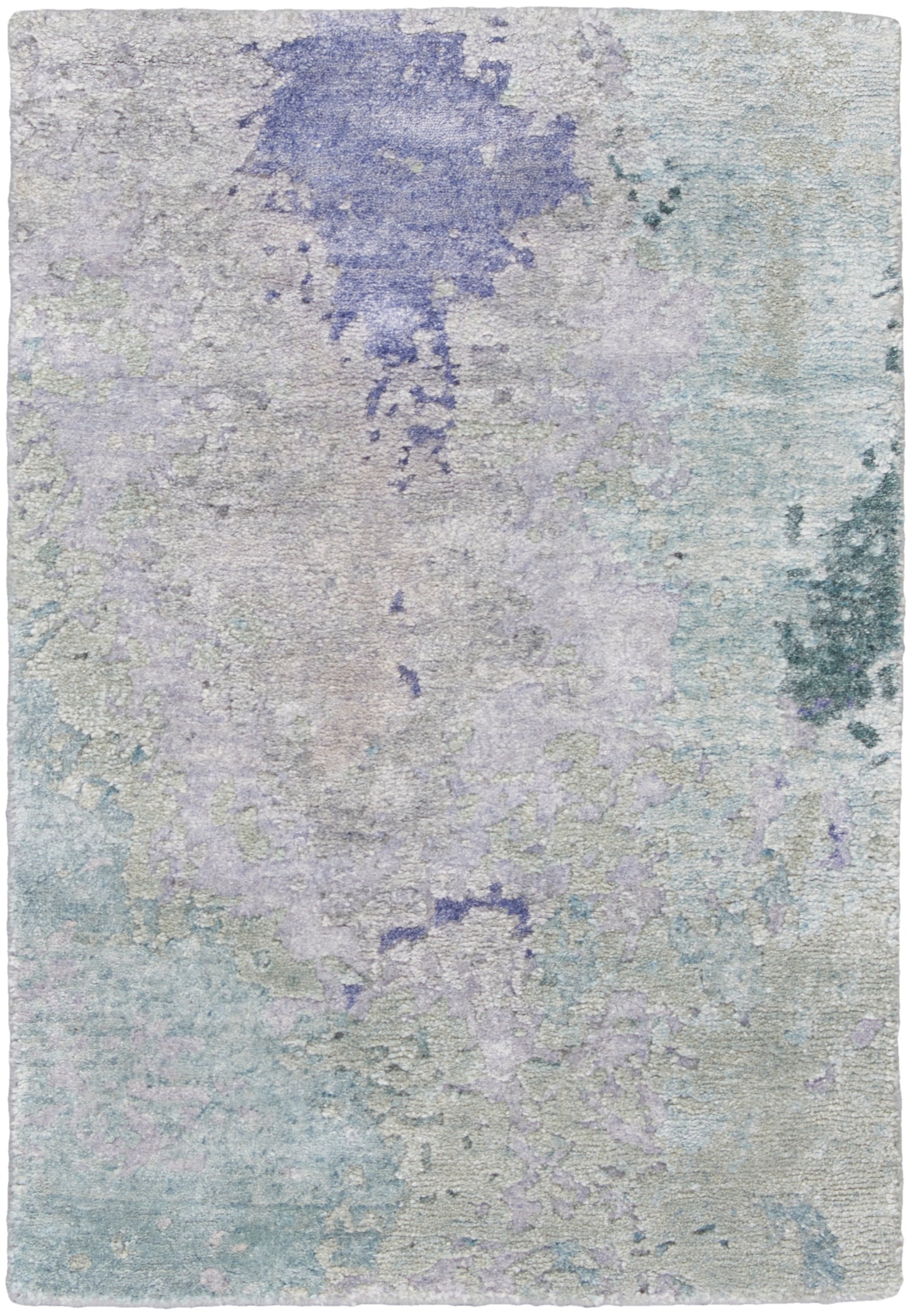 Nourison Silk Shadows 2' x 3' Blue Green Modern Indoor Rug