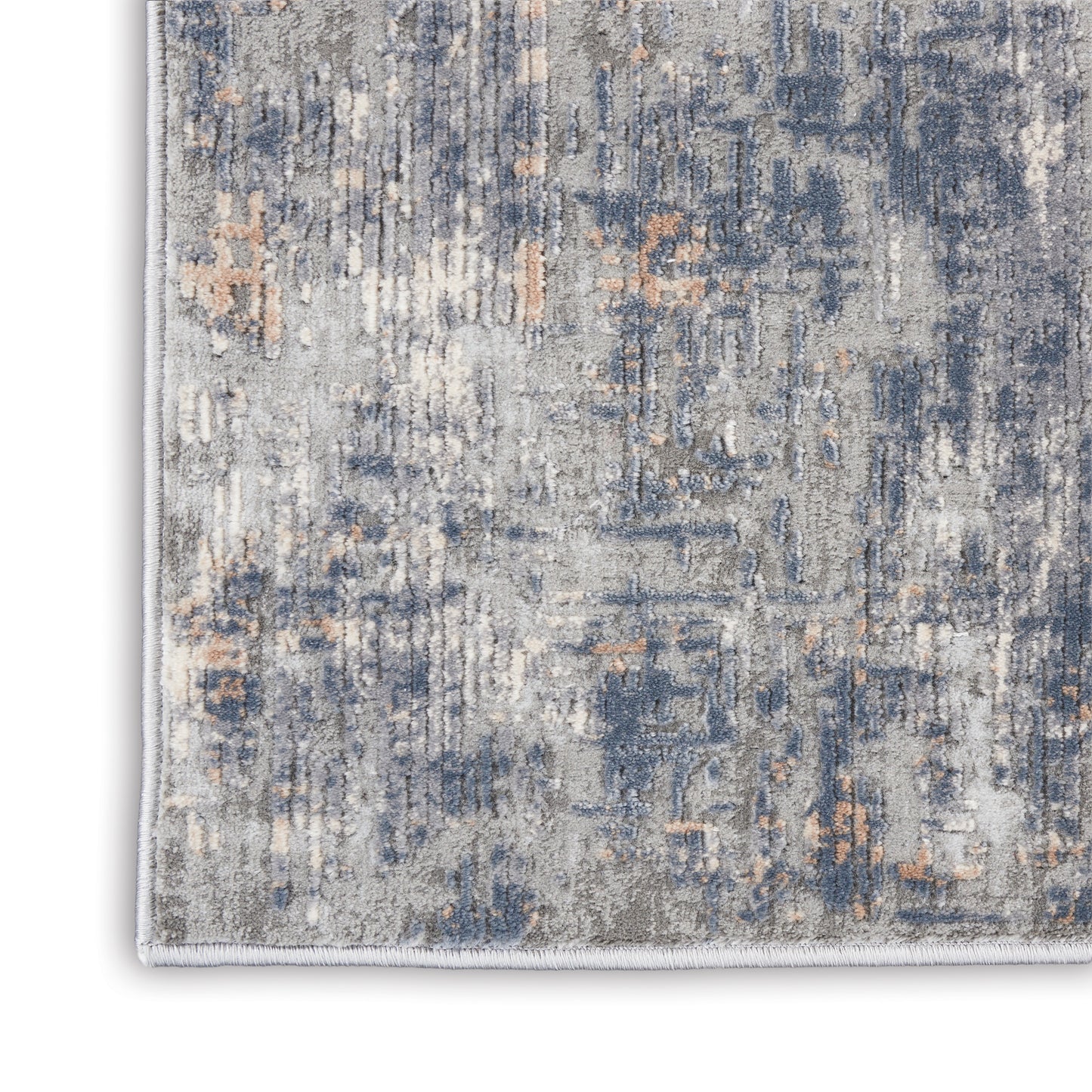 Nourison Rustic Textures 5'3" x 7'3" Grey Beige Modern Indoor Rug