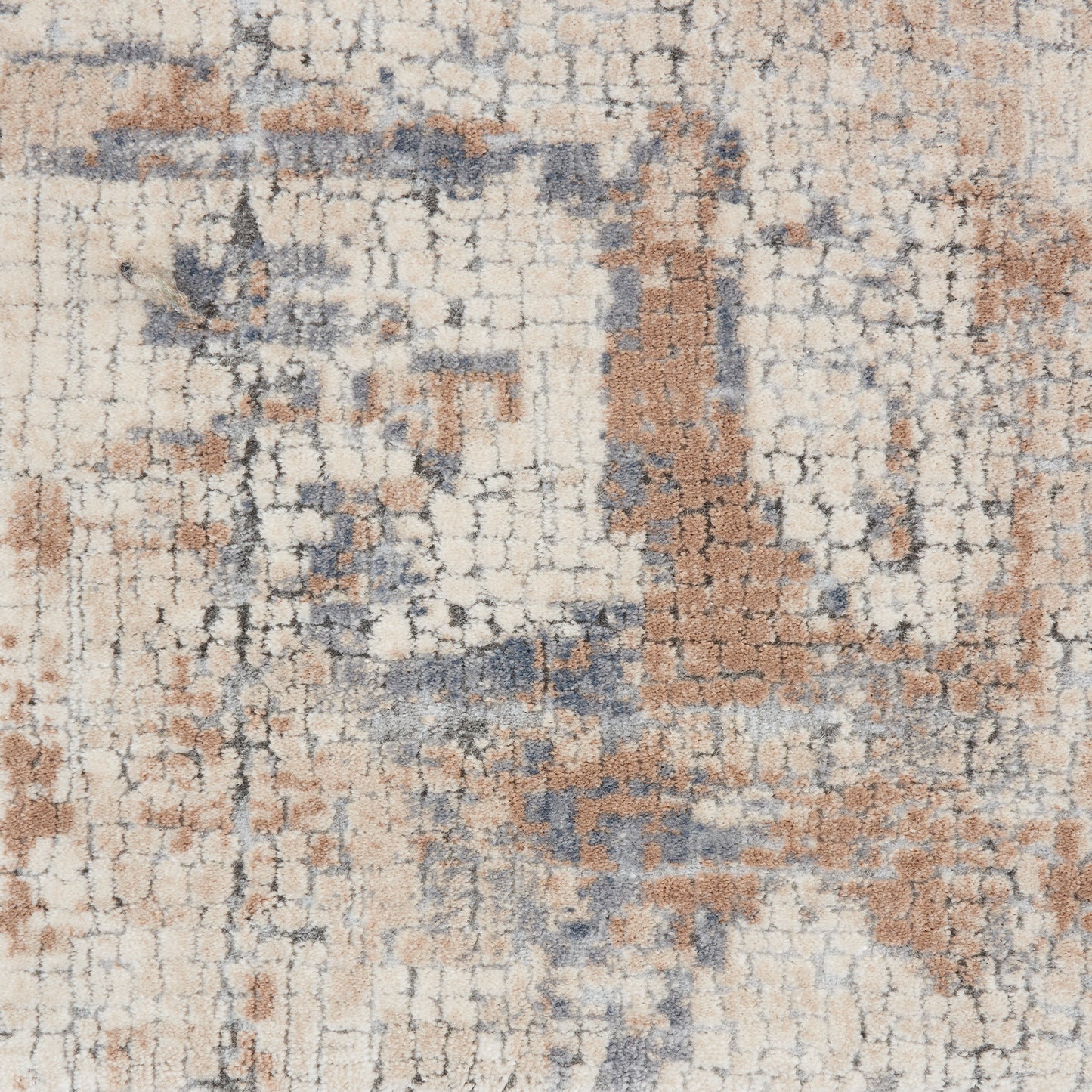 Nourison Rustic Textures 2'2" x 7'6" Beige Grey Modern Indoor Rug