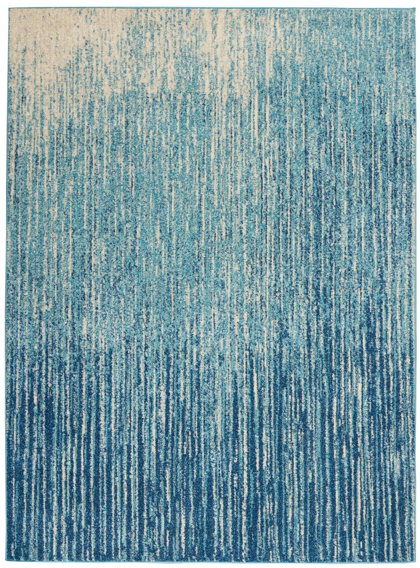 Nourison Passion 5'3" x 7'3" Navy/Light Blue Modern Indoor Rug