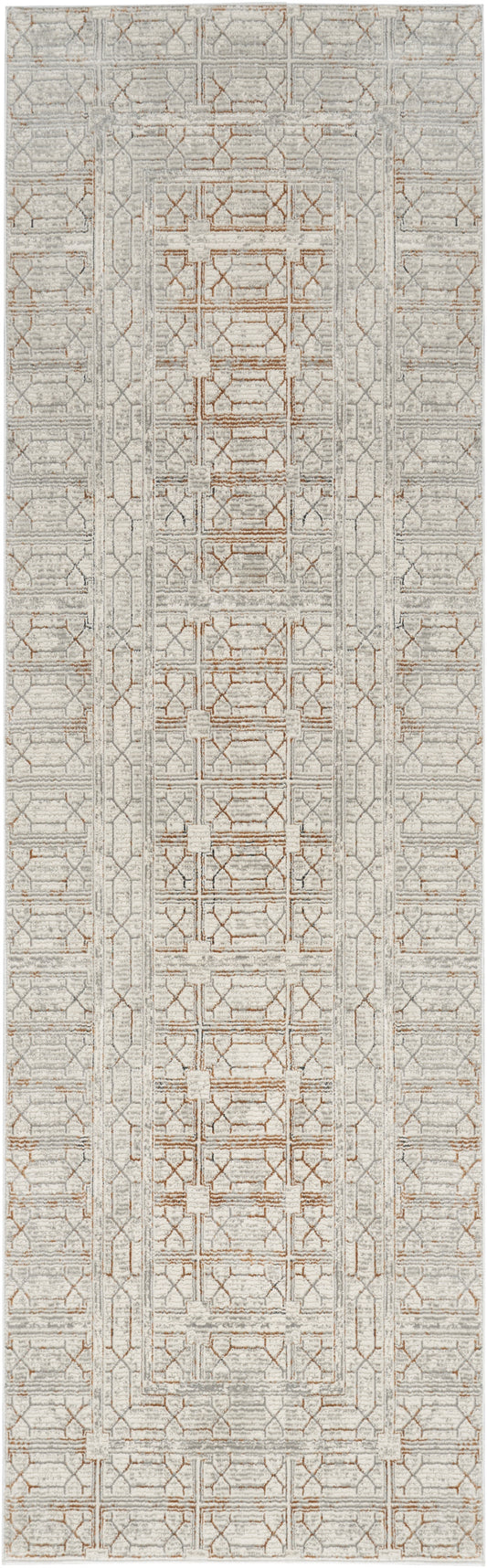 Nourison Desire 2'3" x 7'6" Ivory Beige Modern Indoor Rug