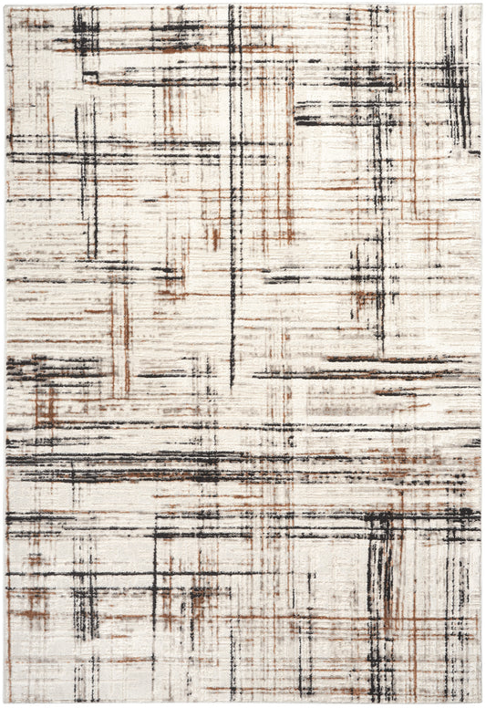 Calvin Klein Captivating 7'10" x 9'10" Ivory Multicolor Modern Indoor Rug