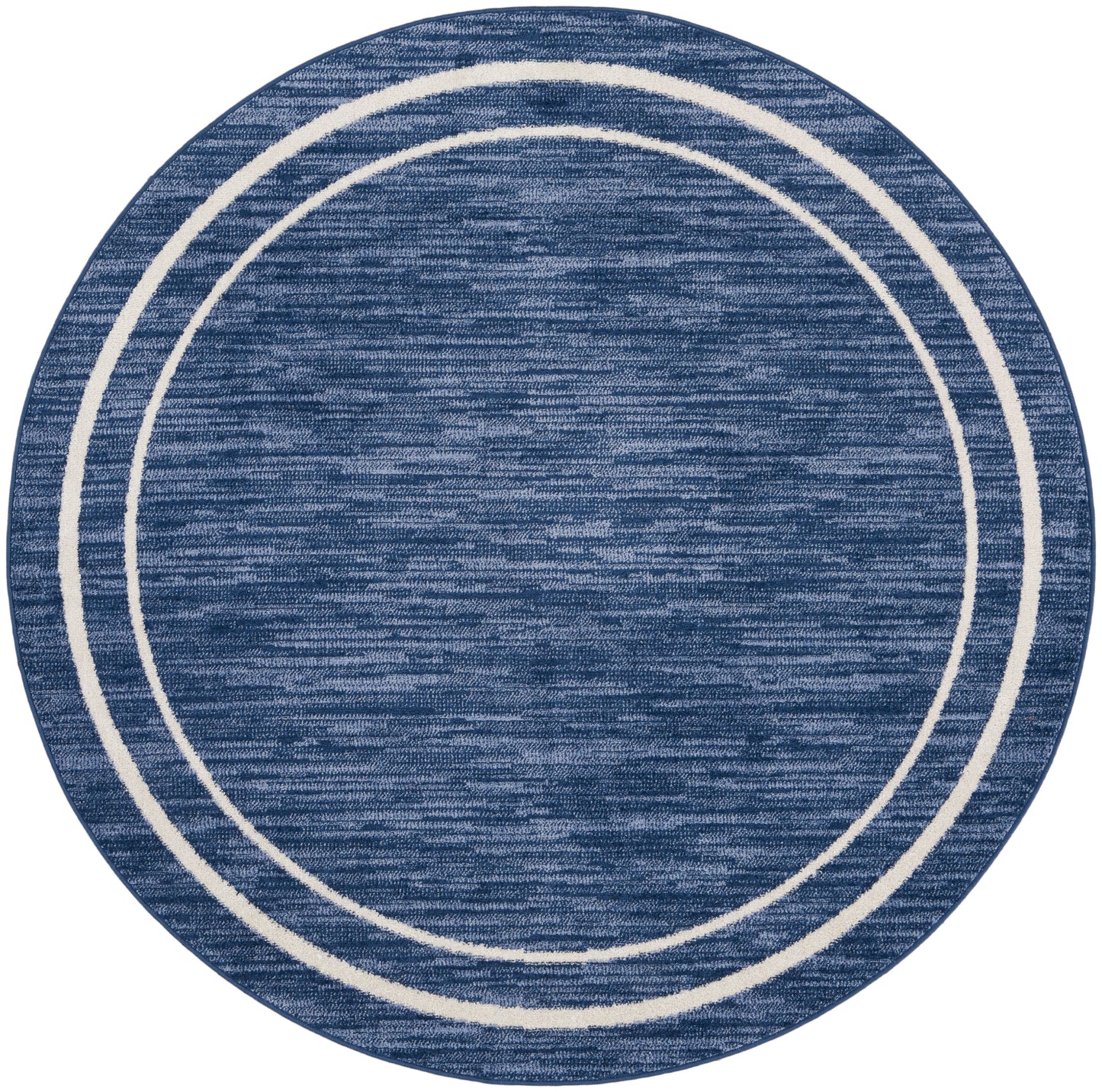 Nourison Nourison Essentials 6' x Round Navy/Ivory Contemporary Rug