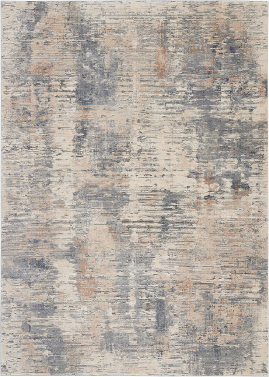 Nourison Rustic Textures 9'3" x 12'9" Beige Grey Modern Indoor Rug