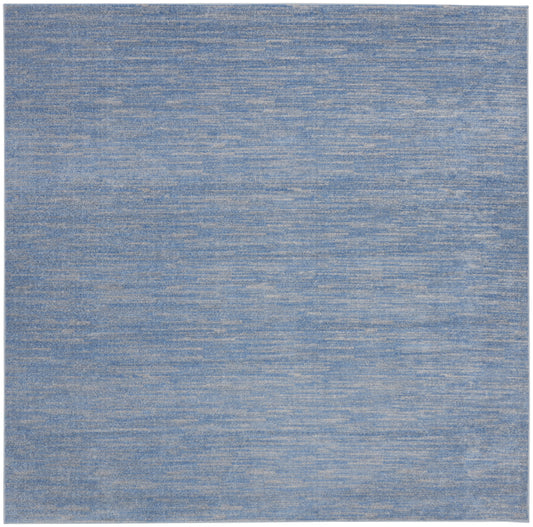 Nourison Nourison Essentials 9' x Square Blue/Grey Outdoor Rug