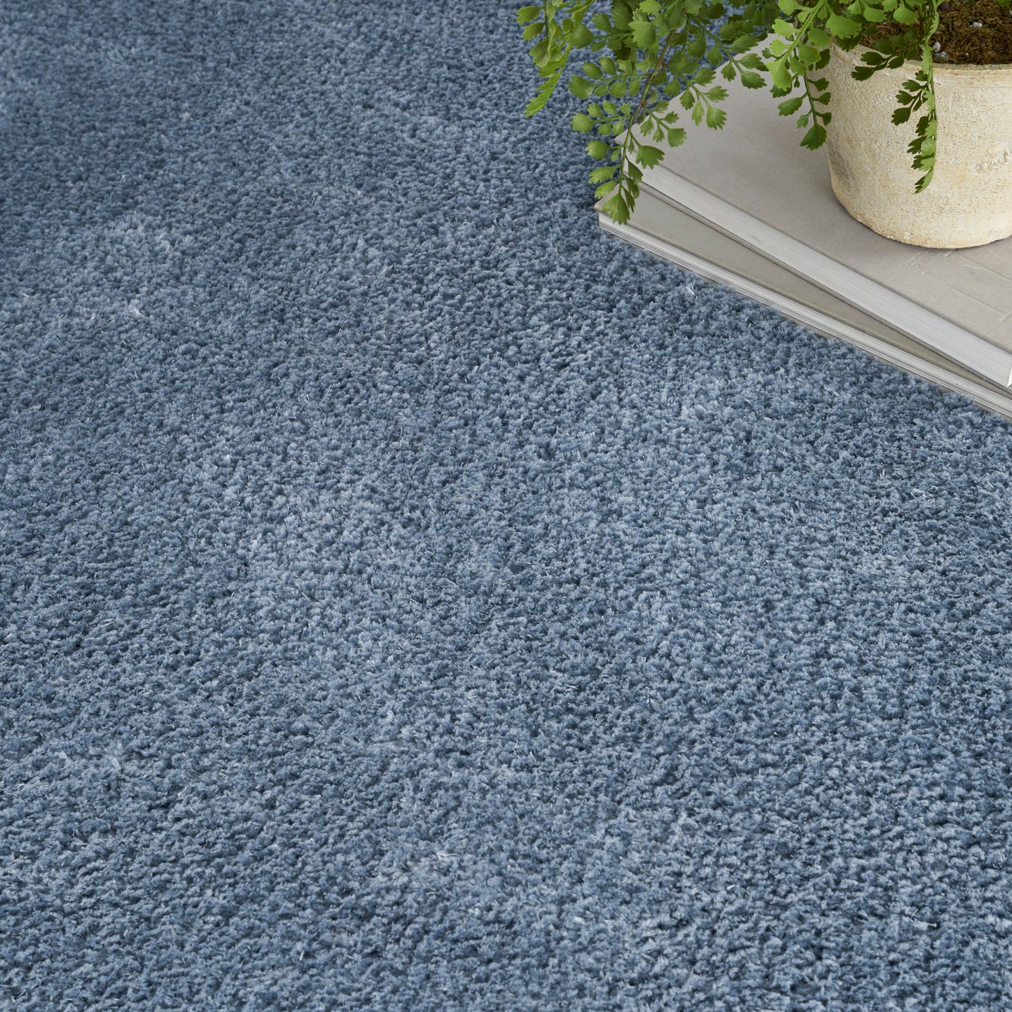 Nourison Dreamy Shag 4' x 6' Light Blue Shag Indoor Rug