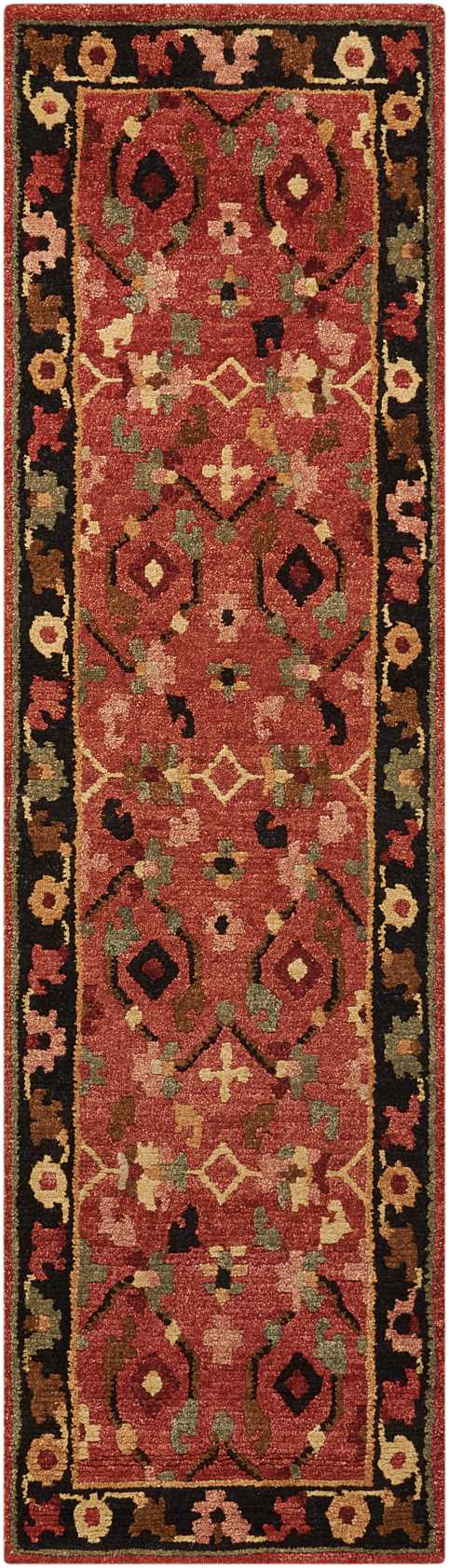 Nourison Tahoe 2'3" x 8' Rust Traditional Indoor Rug