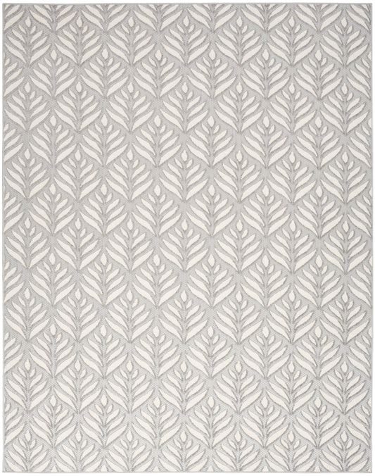 Nourison Aloha 6' x 9' Grey Tropical Rug