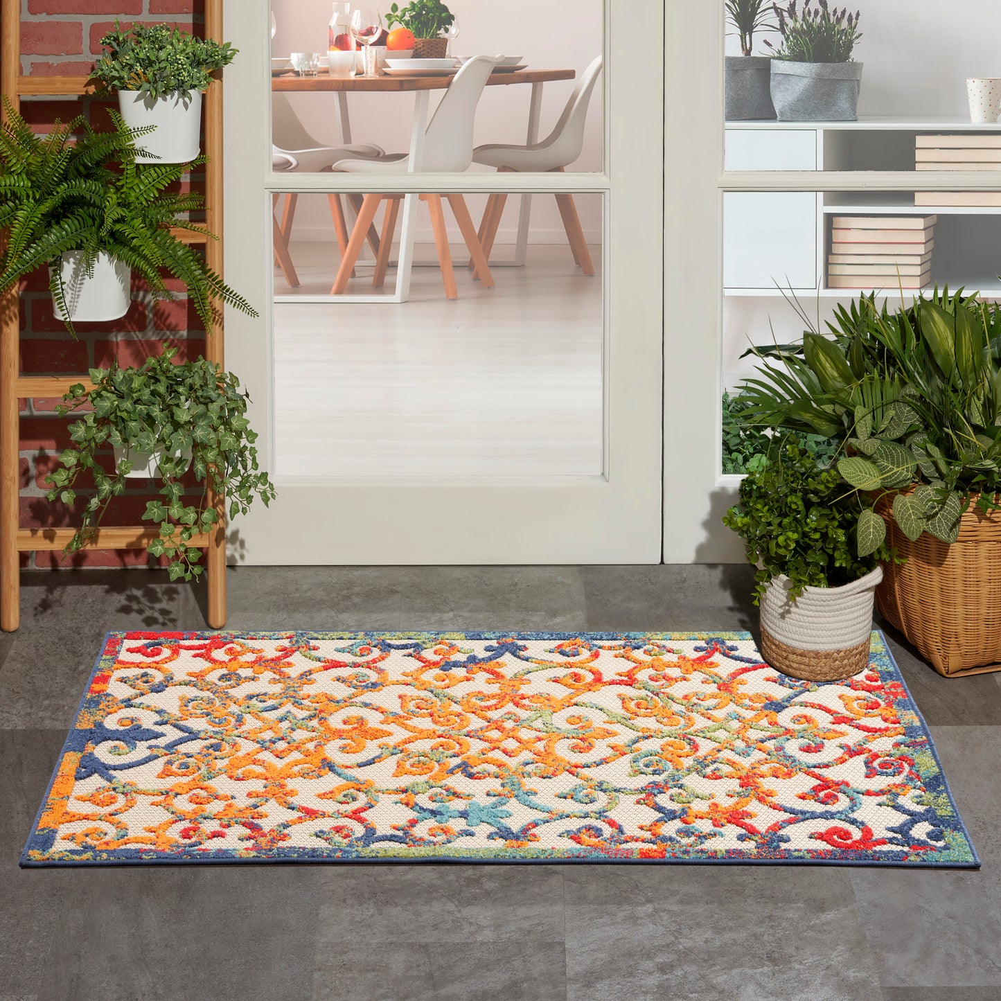 Nourison Aloha 3' x 5' Multicolor Contemporary Rug