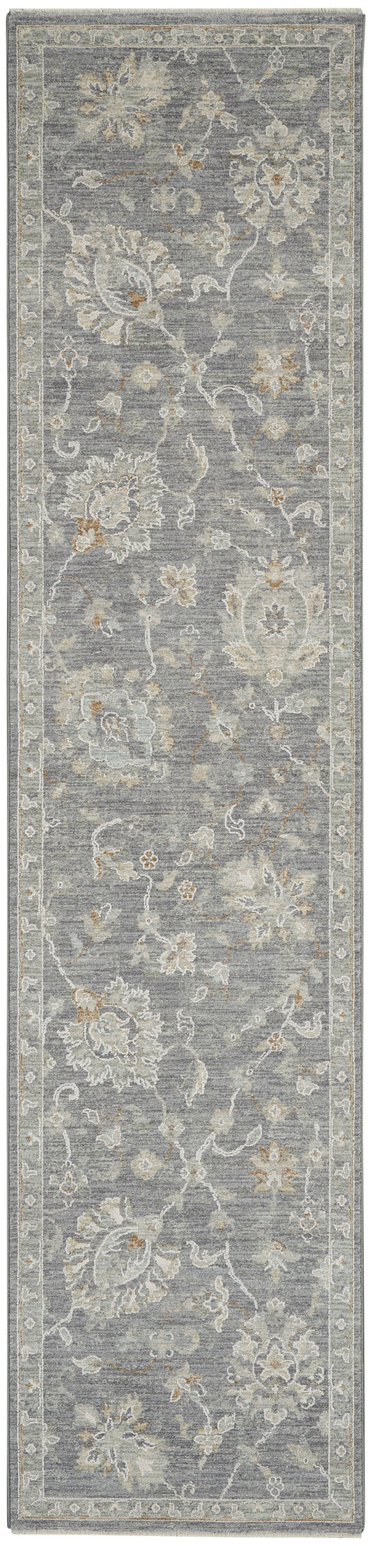 Nourison Infinite 2'3" x 10'2" Charcoal Vintage Indoor Rug