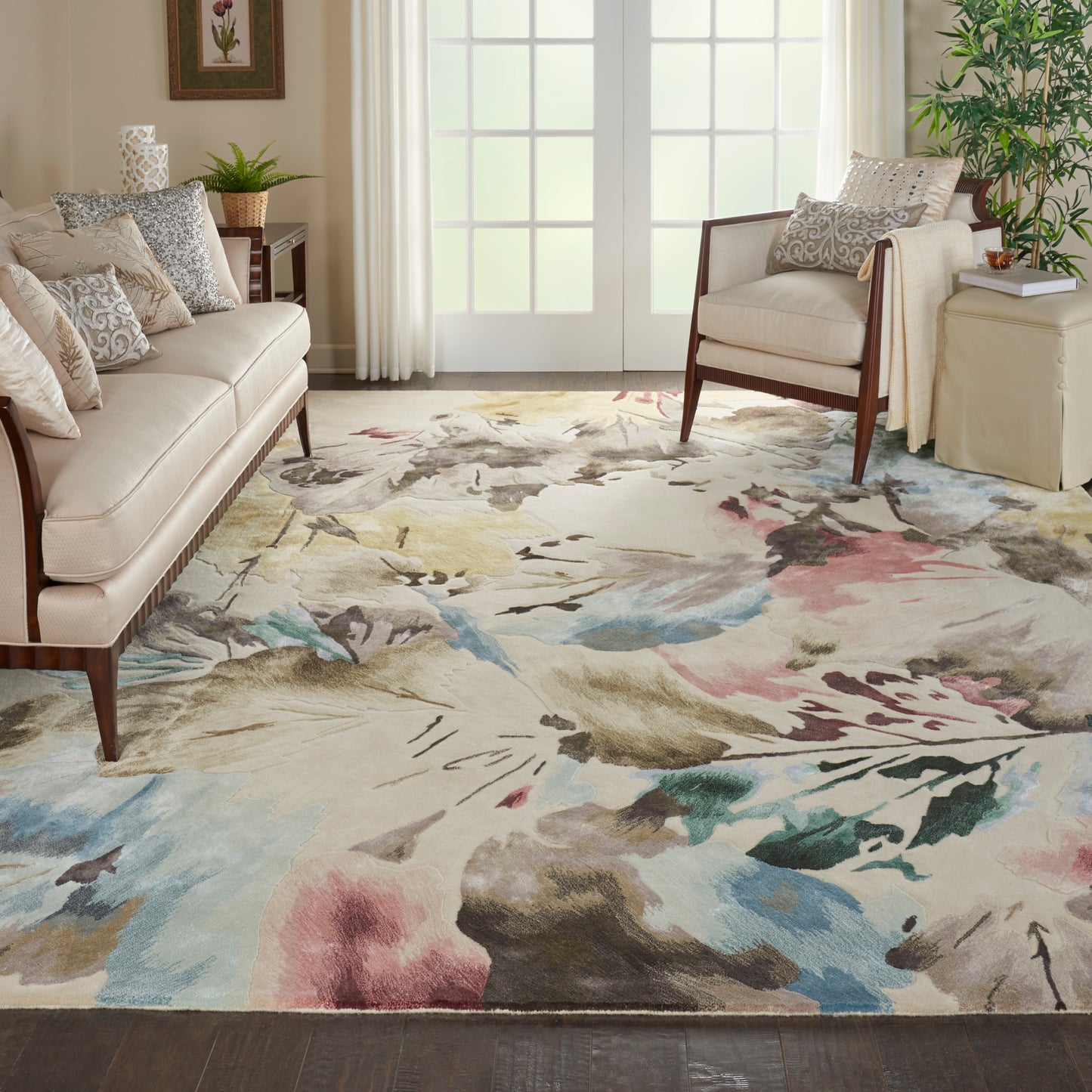 Nourison Prismatic 8'6" x 11'6" Beige Multicolor Contemporary Indoor Rug