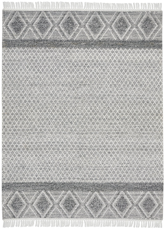 Nicole Curtis Series 3 8' x 10'6" Grey/Ivory Bohemian Indoor Rug