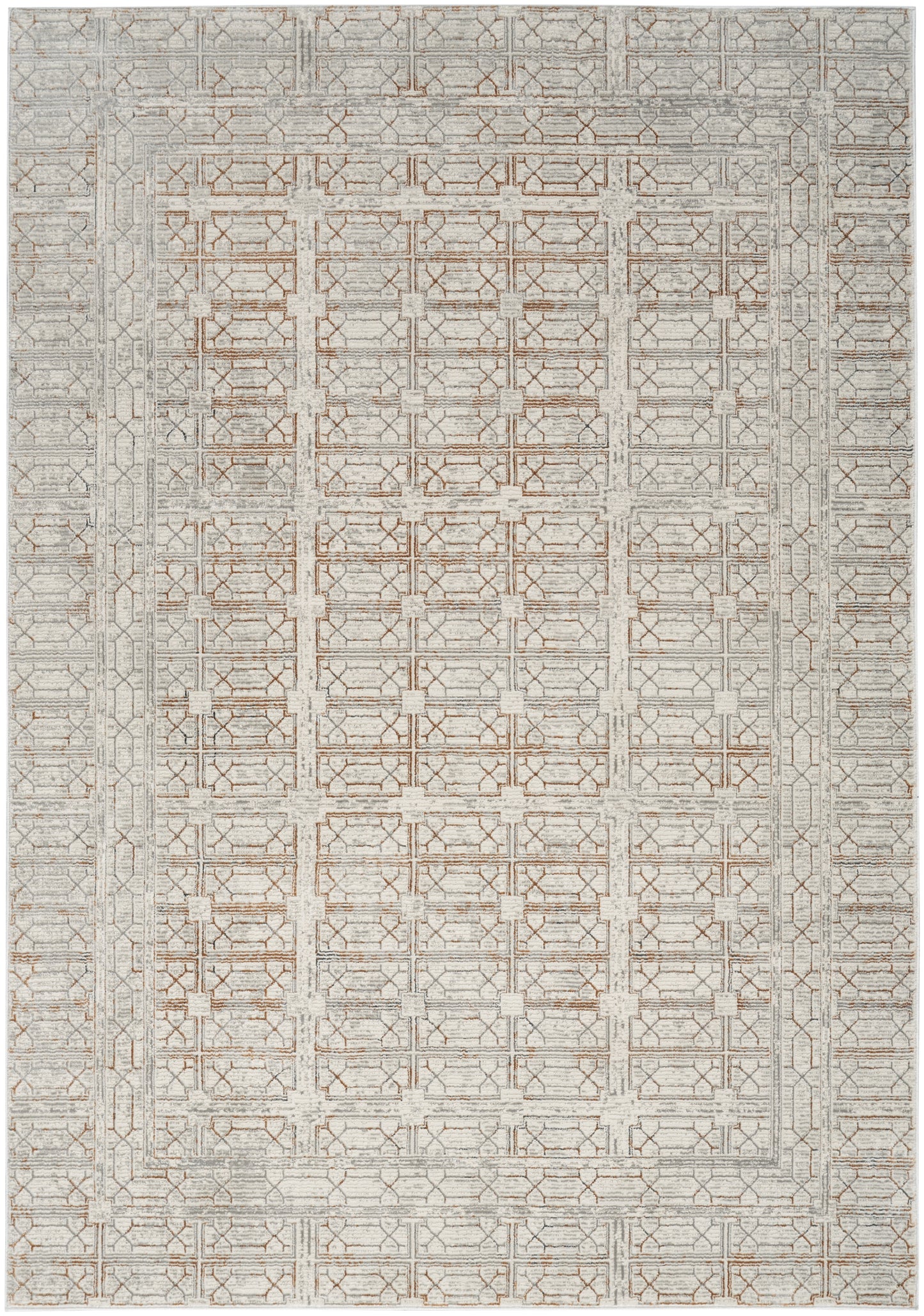 Nourison Desire 6' x 9' Ivory Beige Modern Indoor Rug