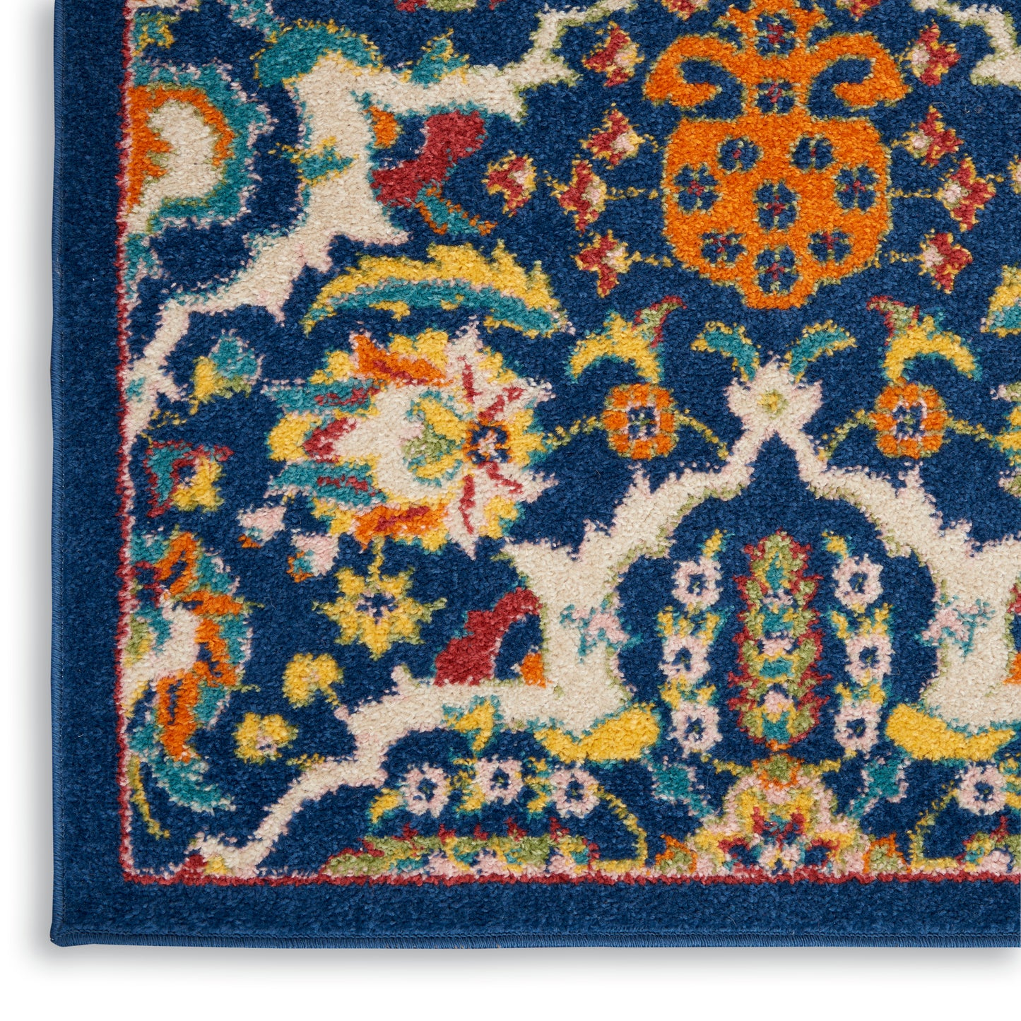 Nourison Allur 3' x 5' Navy Multicolor Bohemian Indoor Rug